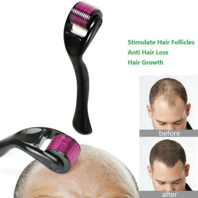 Flawless Hair Growth Kit – 3-in-1 Derma Roller, Scalp Massage Brush & Oil Applicator